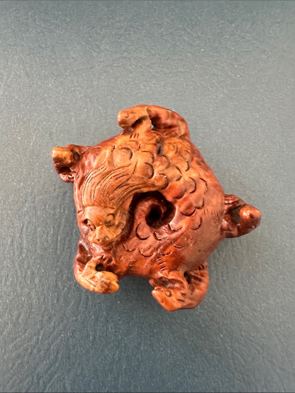Rare Vintage Hand Carved Dragon